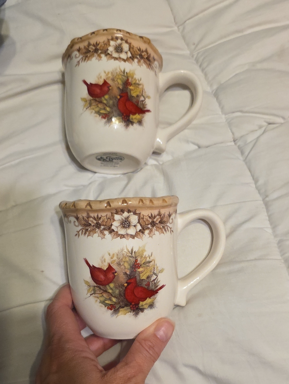 Artist Stoneware Cardinal Mug